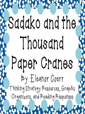 cover image of Sadako and the Thousand Paper Cranes by Eleanor Coerr